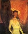 Autorretrato en el infierno 1903 Edvard Munch